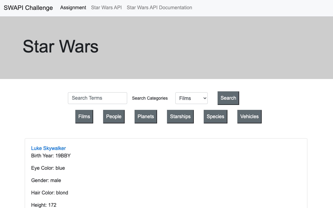 Star Wars API